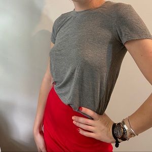Grey American Eagle crop top
